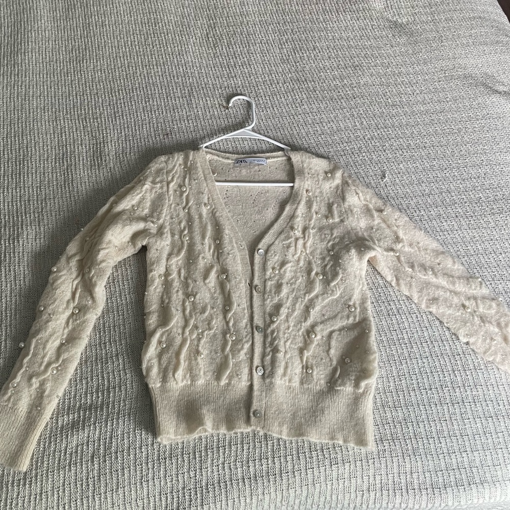 Zara Pearl cardigan